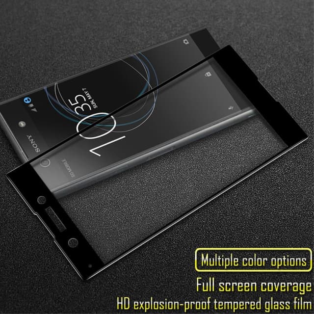 IMAK Heltäckande Härdat Glas Sony Xperia XA1 - Svart