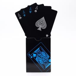Svart plast PVC Poker vanntett spillkort kortdekk