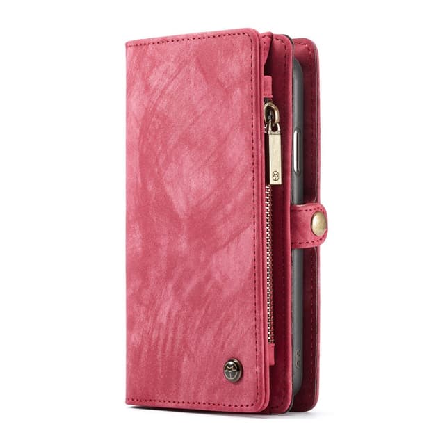 CASEME iPhone XS Max Retro Split Lommebok-deksel I Lær - Rød