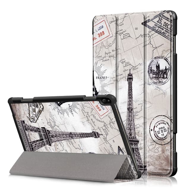Kolminkertainen jalustan kansi Lenovo Tab P10 -mallille - Eiffel-torni