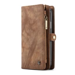 CASEME iPhone XR Retro Split läder plånboksfodral - Brun