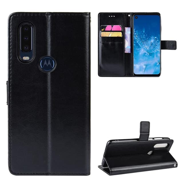 Motorola One Action Plånboksfodral Svart
