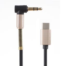 UCB C till AUX 3,5mm kabel 1 meter - Svart