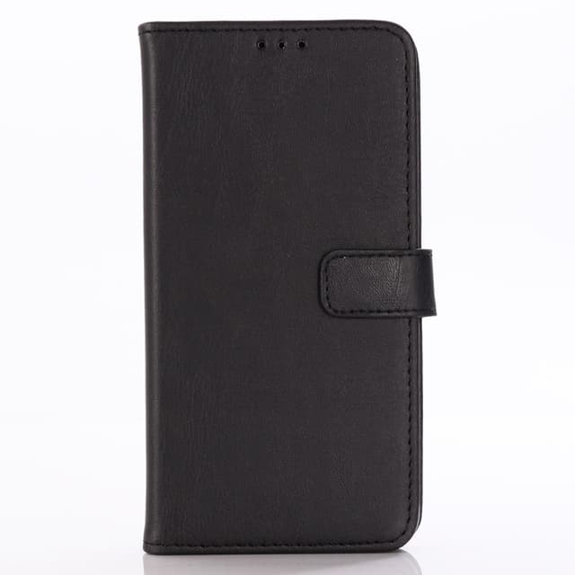 Crazy Horse Texture Retro Flip Taske til LG G8 ThinQ - Sort