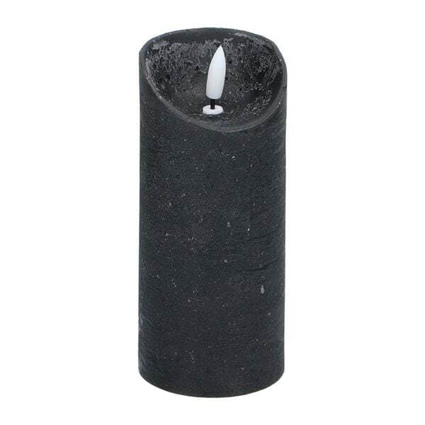 LED Vaxljus 7x16cm - Svart