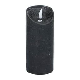LED-vokslys 7x16 cm - svart