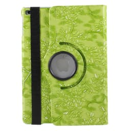 Deksel iPad (2017/2018) /iPad Air, 360 Rotasjon Blomster - Grønn