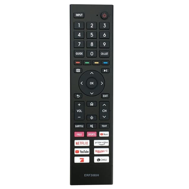 Erstatning av TV-fjernkontroll for ERF3I80H for Hisense TV