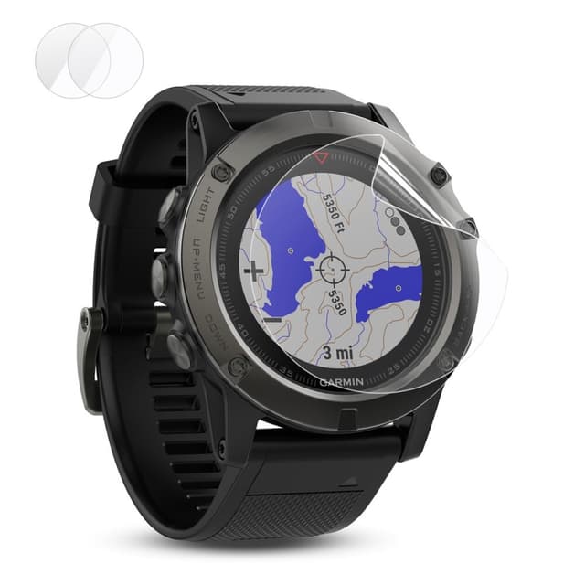 2-pack HAT PRINCE Garmin Fenix 5X Ultratynne skjermbeskyttere