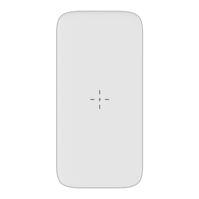 Bärbar laddare Powerbank 10000mAh QI 15W PD 20W / QC 22.5W - Vit