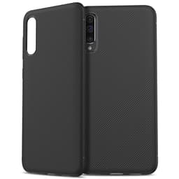 Samsung Galaxy A50 Twill Tekstur TPU-deksel - Svart