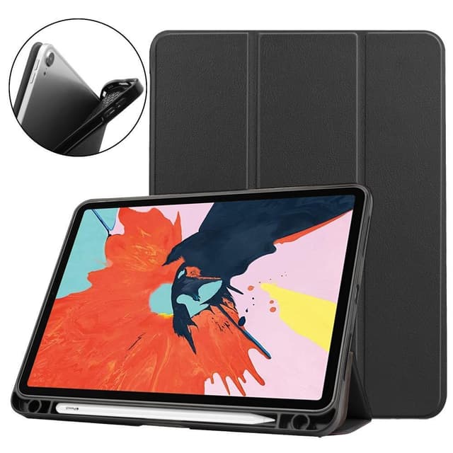 Apple iPad Air (2020) (2022) Kolminkertainen jalusta tablettikotelo - musta
