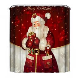 Badeforhæng Juleboligindretning - Julemanden