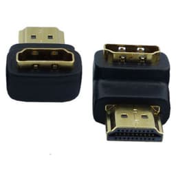 HDMI mannlig til HDMI kvinnelig adapter 180 graders svivel