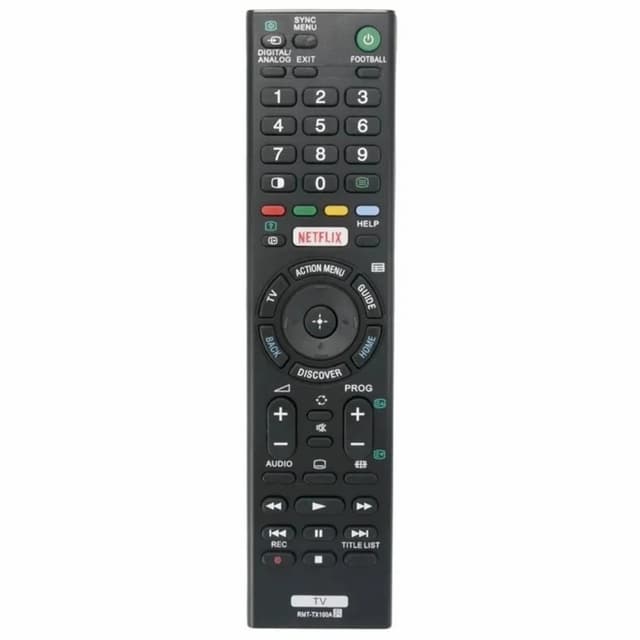 TV fjärrkontroll Ersättning för RMT - TX100A Sony TV