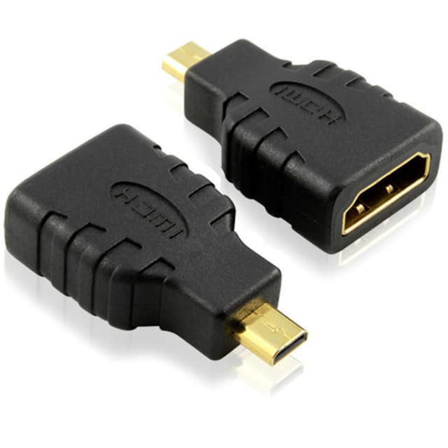 Micro-Hdmi til Hdmi-konverter/Adapter Mann-Kvinne