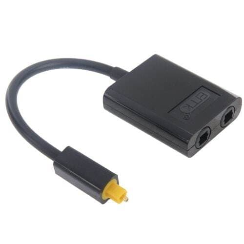 Toslink optisk splitter med dubbla utgångar