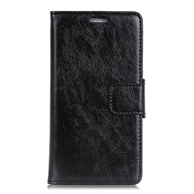 Nokia 6.1 Plus Lommebok-deksel Teksturert Split - Svart