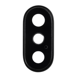 Kamera lins reservdel till iPhone X - Svart