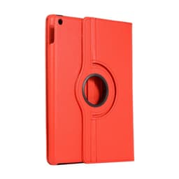 Apple iPad 10.2 2021/2020/2019 Litchi Texture Stand-etui - Rød