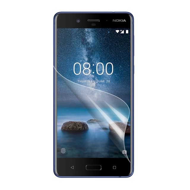 Nokia 8 Skjermbeskytter med rengjøringsklut