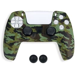 DATA FROG För Sony Playstation 5 Silikonskydd Spelkontrollskydd med 2 Rocker Caps