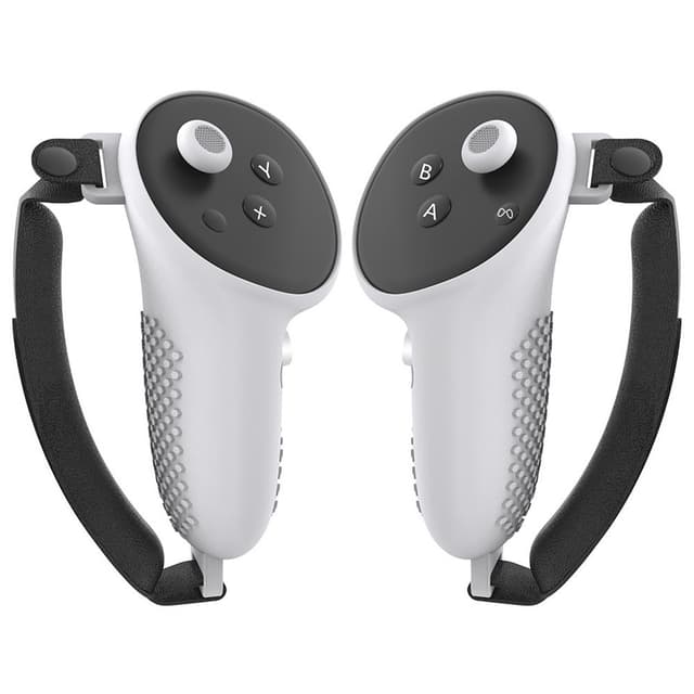 Meta Quest 3 Kontroll Skydd Silikonfodral med handrem - Vit