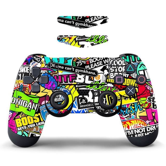 Til Sony PS4 / PS4 Slim Game Controller Decal Aftagelig - Graffiti