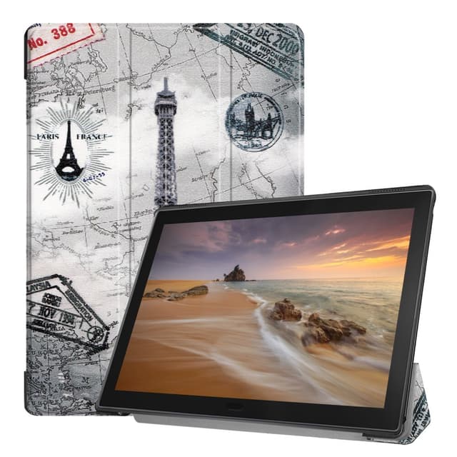 Tri-fold Fodral till Lenovo Tab E10 - Eiffel Tower
