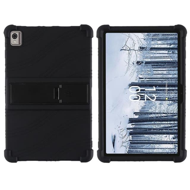 Nokia T21 Pehmeä Silikoni Suojaava Tablettikotelo - Musta