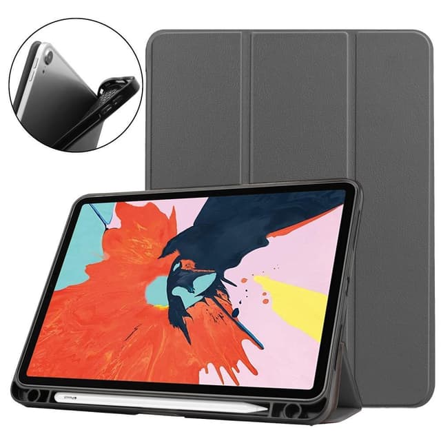 Apple iPad Air (2020) (2022) Kolminkertainen jalusta tablettikotelo - harmaa