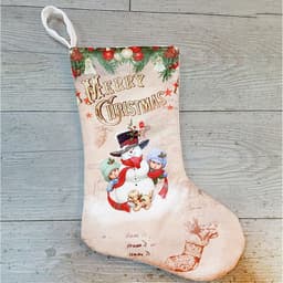 Julesokk Julegavesokk - Snømann og barn