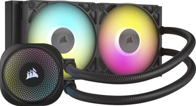 Corsair iCUE LINK TITAN 240mm RX RGB CPU-vandkøler (sort)
