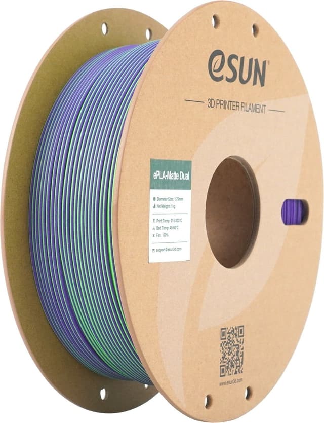 eSUN PLA Mat Dual 1.75 mm 1 kg - Grøn Lilla