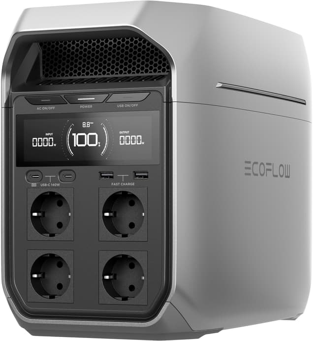 Ecolfow Delta 3 Plus strømstasjon EFDELTA3P-EU (sølv)