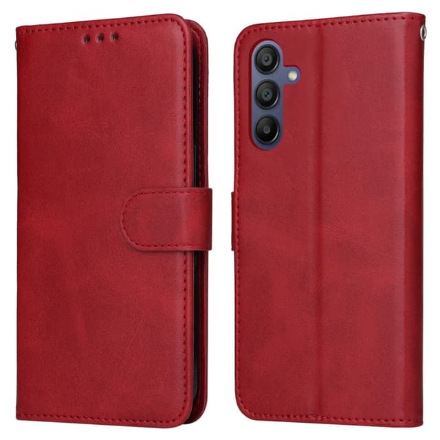 SKALO Samsung A16 PU-læder Pungetui - Rød