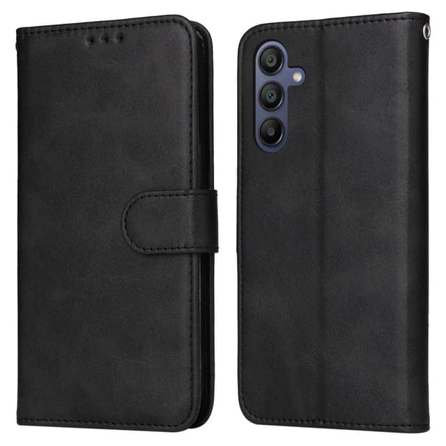 SKALO Samsung A16 PU-nahkainen Lompakkokotelo - Musta