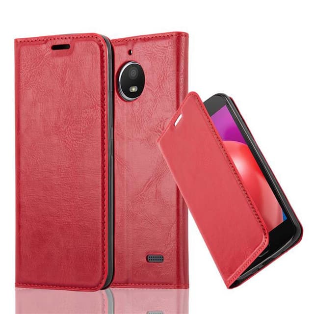 Motorola MOTO E4 Skal Fodral Case (Röd)