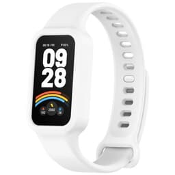 Silikoniranneke Redmi Band 3 / Xiaomi Smart Band 9 Active - Valkoinen - Silikoniranneke Redmi Band 3 / Xiaomi Smart Band 9 Active - valkoinen