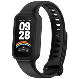 Silikonearmbånd til Redmi Band 3 / Xiaomi Smart Band 9 Active - Svart