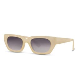 Beige Solglasögon med mörk lins