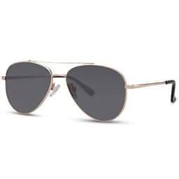 Unisex pilottiaurinkolasit – 100 % UV-suoja (kategoria 3), kultakehys, mustat linssit