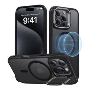 Hybrid-deksel (HaloLock) ESR med stativ for iPhone 16 Pro (svart)