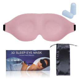 3D Stereo søvnøyemaske (sett med fire deler) Rosa