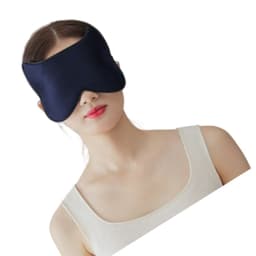 Silkeaktig sovemaske for reiser, myk øyemaske for søvn Marineblå