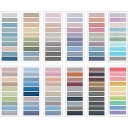 Klistrelapper / fargekodemerker, 2400 stk.