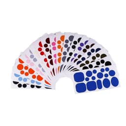 Untuvatakkien korjauspaikat, moniväriset - 18 kpl ympyrän tyyppi