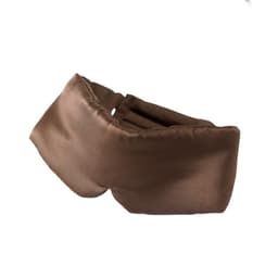 Säädettävä kaksipuolinen silkkinen unimaski kahvia