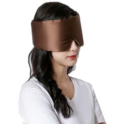 Justerbar dobbeltsidet silkesøvnmaske coffee