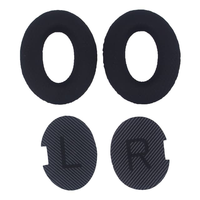 Udskiftning Ørepuder til Bose QC35, QC25, QC15 Hovedtelefoner Sort
